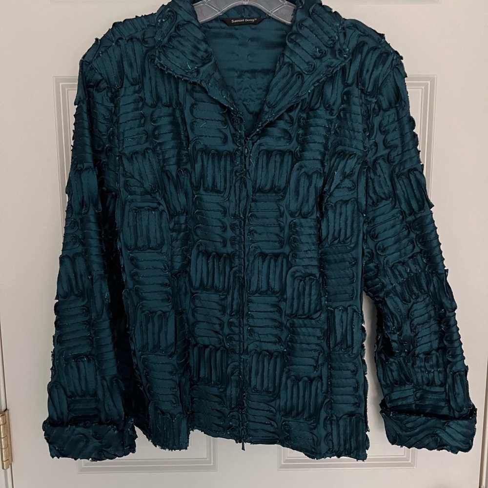 Textured Teal Jacket